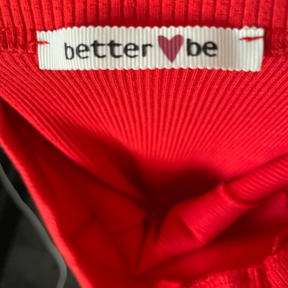 Better be red stretchy strapless dress with silver detail - Picture 4 of 5